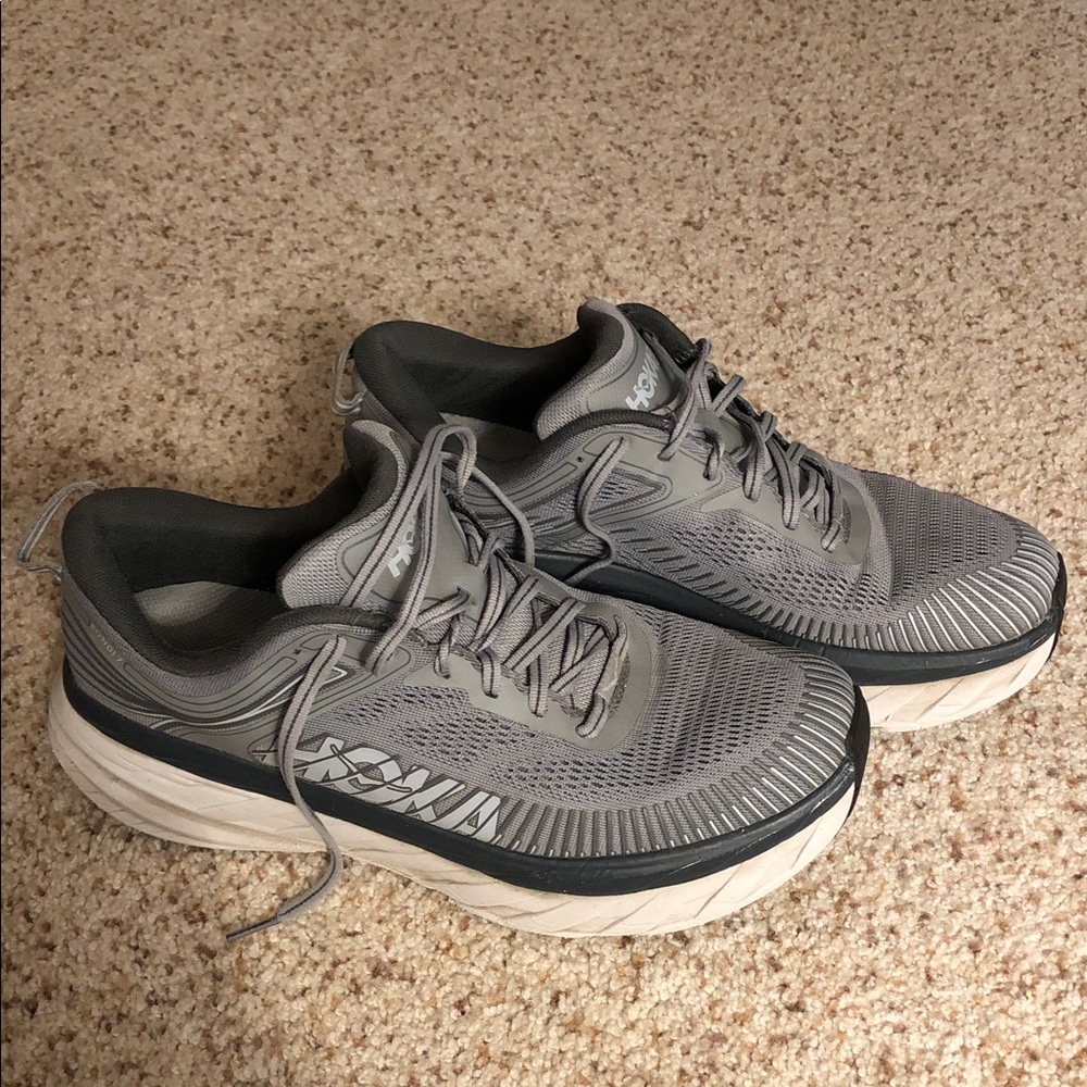 Hoka , men’s tennis shoe. Size 9 1/2, Bondi 7